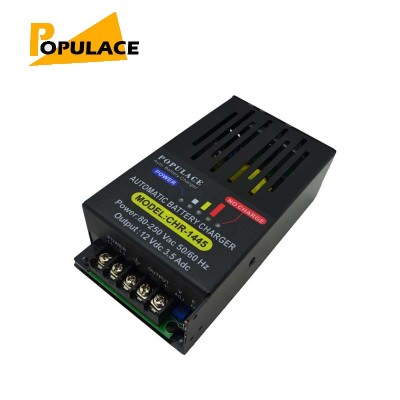 Hot Sale Populace Automatic Battery Charger CHR-1445 12V 3.5A for Generator parts